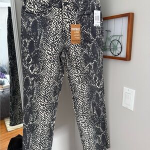 Kensie Black and Cream Speckled Pants